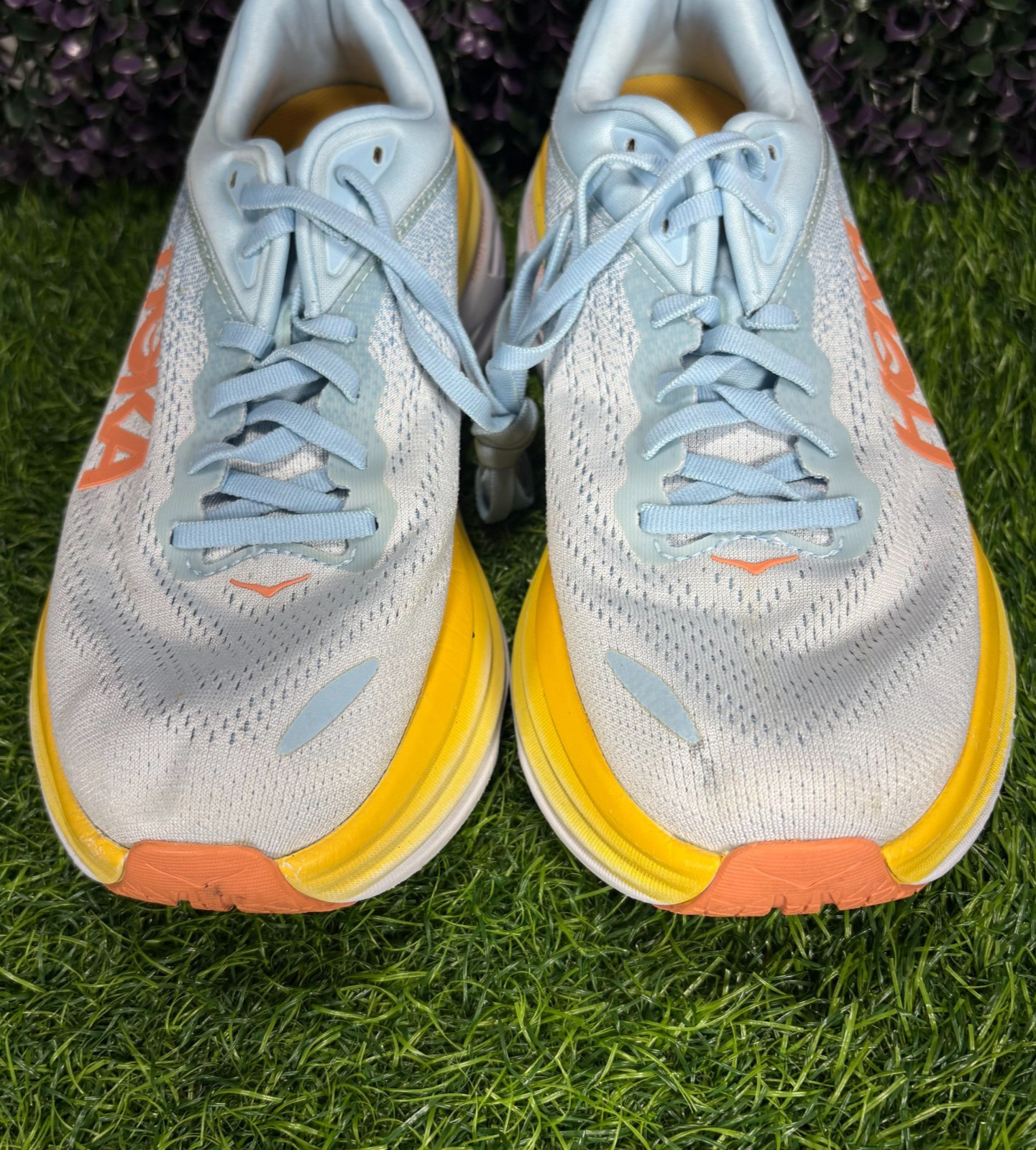 Hoka Bondi 8 Womens Size 9B Summer Song Country Air Running Shoe Sneaker Comfort