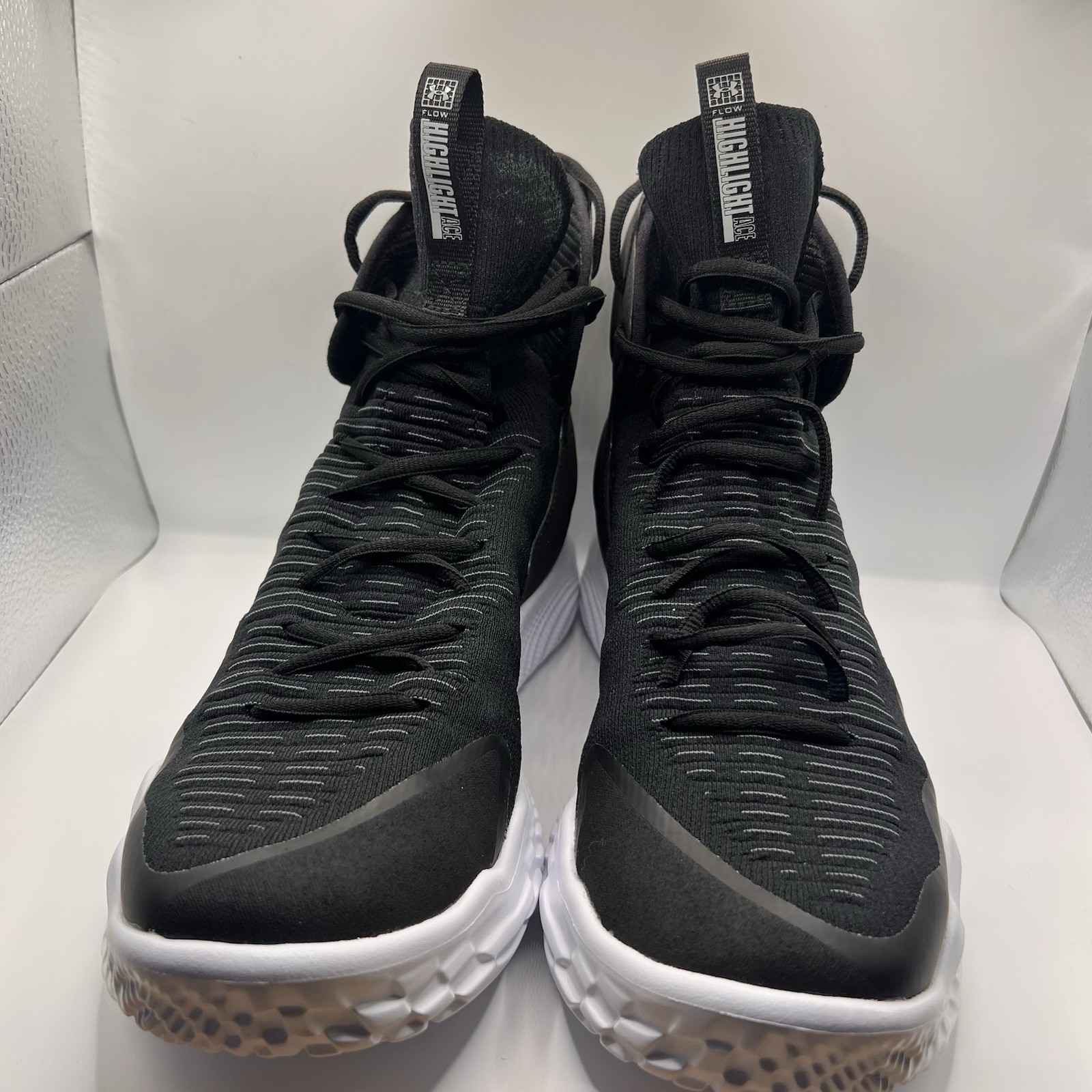 Under Armour Women’s Flow Highlight Ace Volleyball Shoes 12.5 Black High Top New