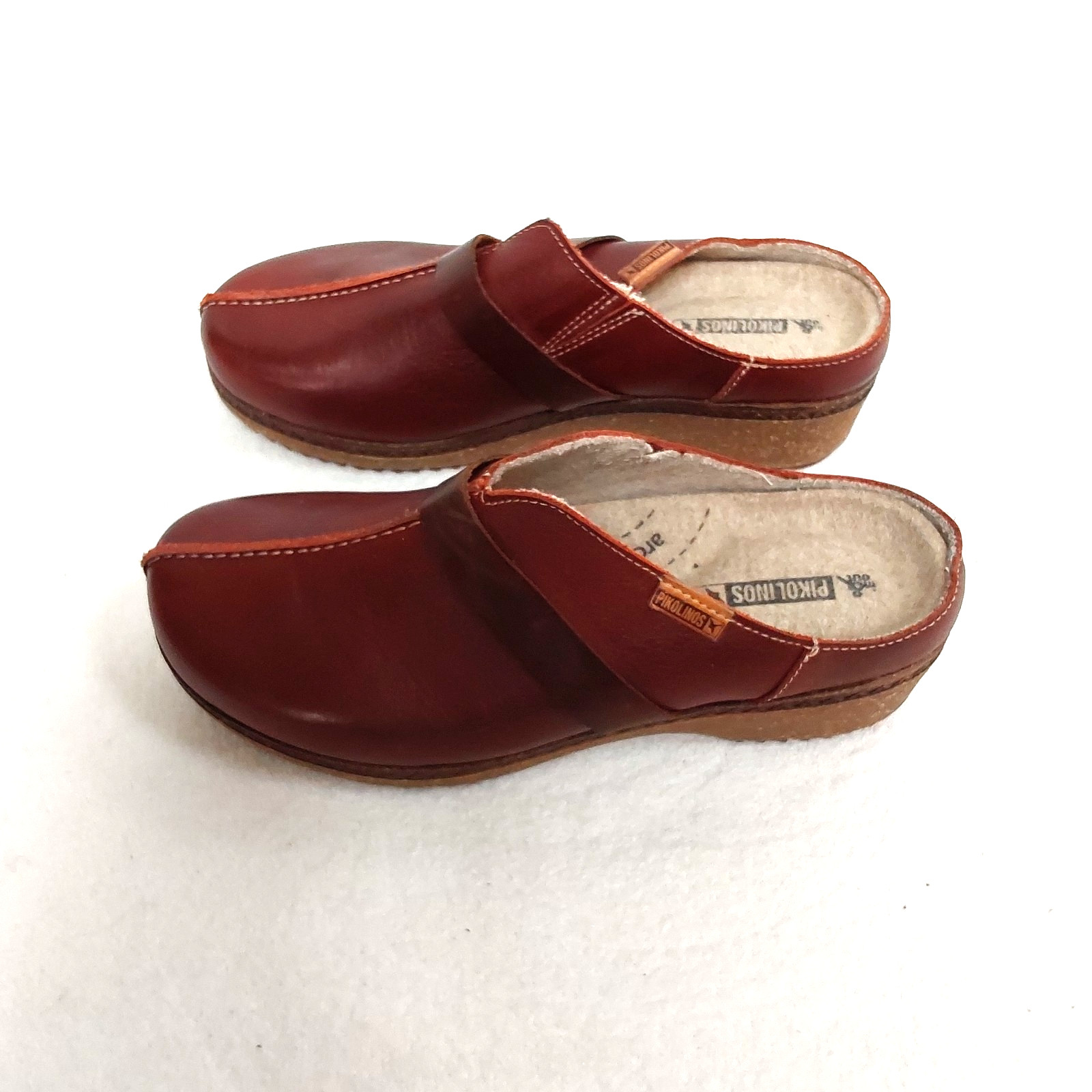 Pikolinos Granada Wool Lined Clogs Brandy Size EU 37/US 7 – New