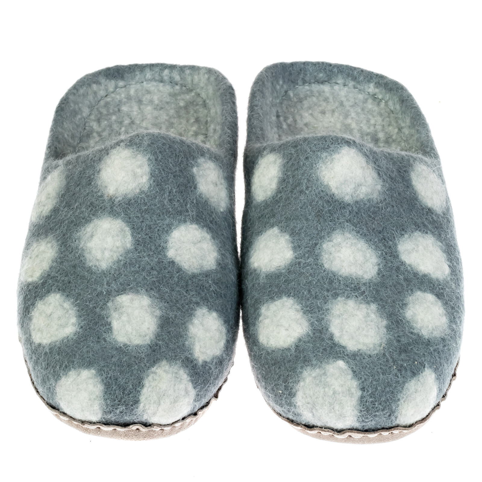 Eco Friendly Natural Sheep Wool Felted Handmade Shoes Footwear Slippers