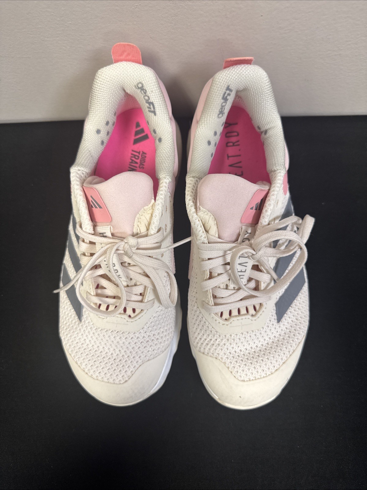 Adidas Dropset 3 Training Gym Workout Shoes Chalk Pink Womens Sz 6.5