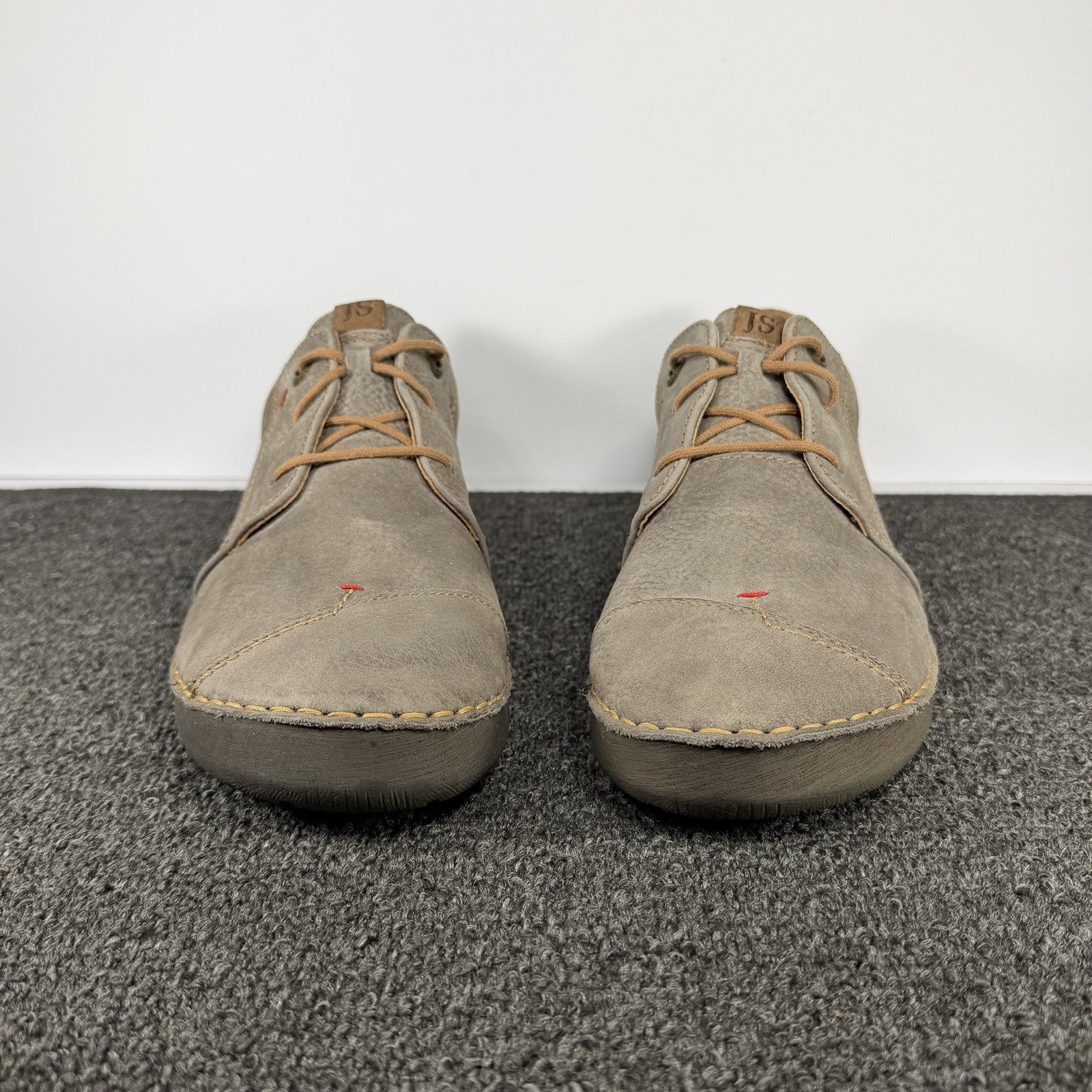 Josef Seibel Fergey 20 Taupe Leather Casual Shoes Size EU 41 US 10-10.5 Women’s