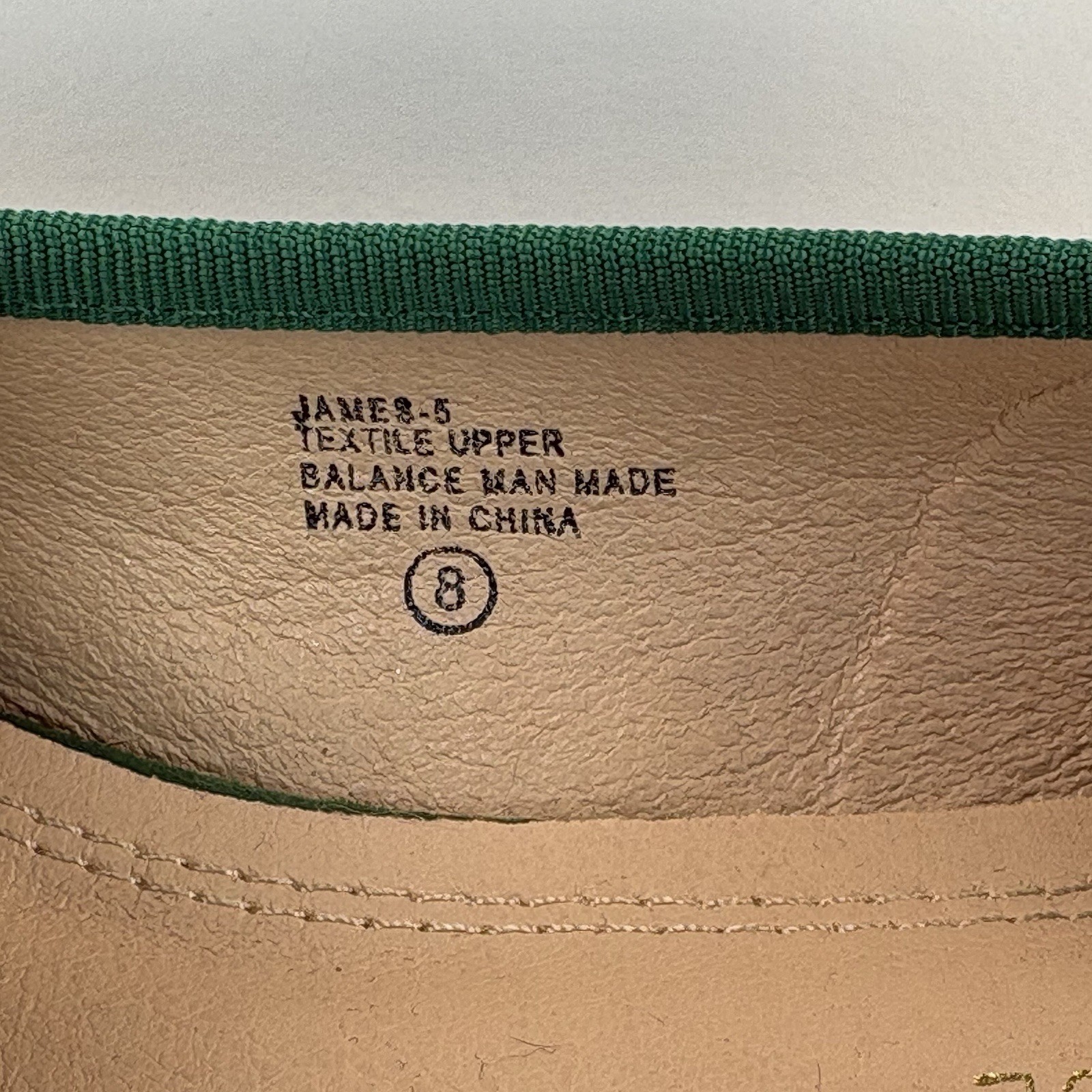 CHASE+CHLOE Kelly Green «James» Point Toe Flats Faux Suede Diamond Buckle Size 8