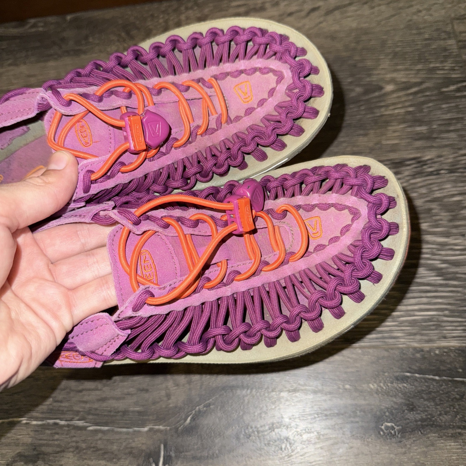 Keen Women’s Uneek 8MM Rock Sandals Magenta Pink / Orange Size 5.5