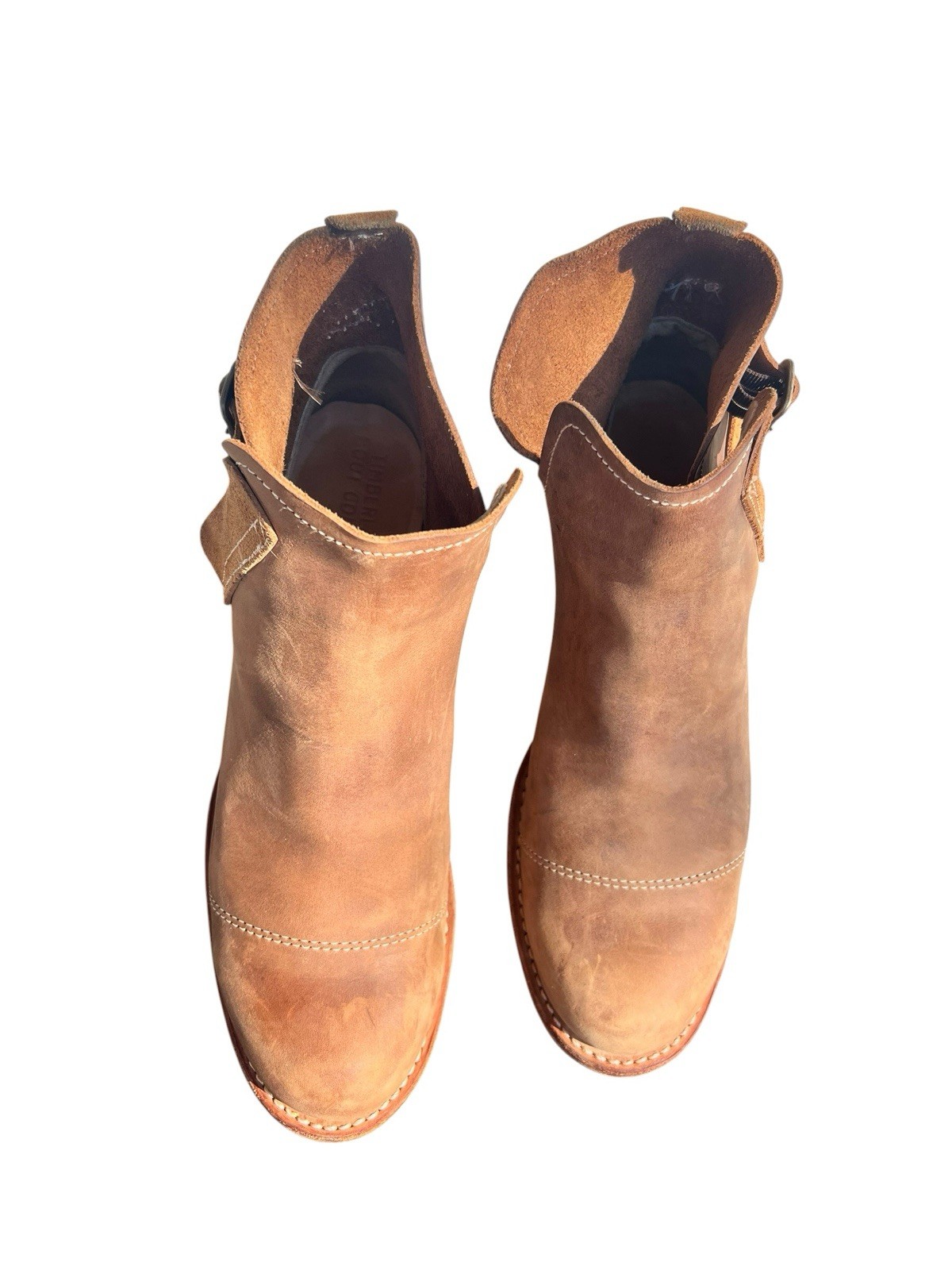 Vtg Timberland Boot Company Women Sz 11 M Brown Suede Side Buckle Ankle #263085