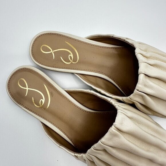 Sam Edelman Ivory Leather Cecilia Mule Slip On Shoes Women’s 7.5
