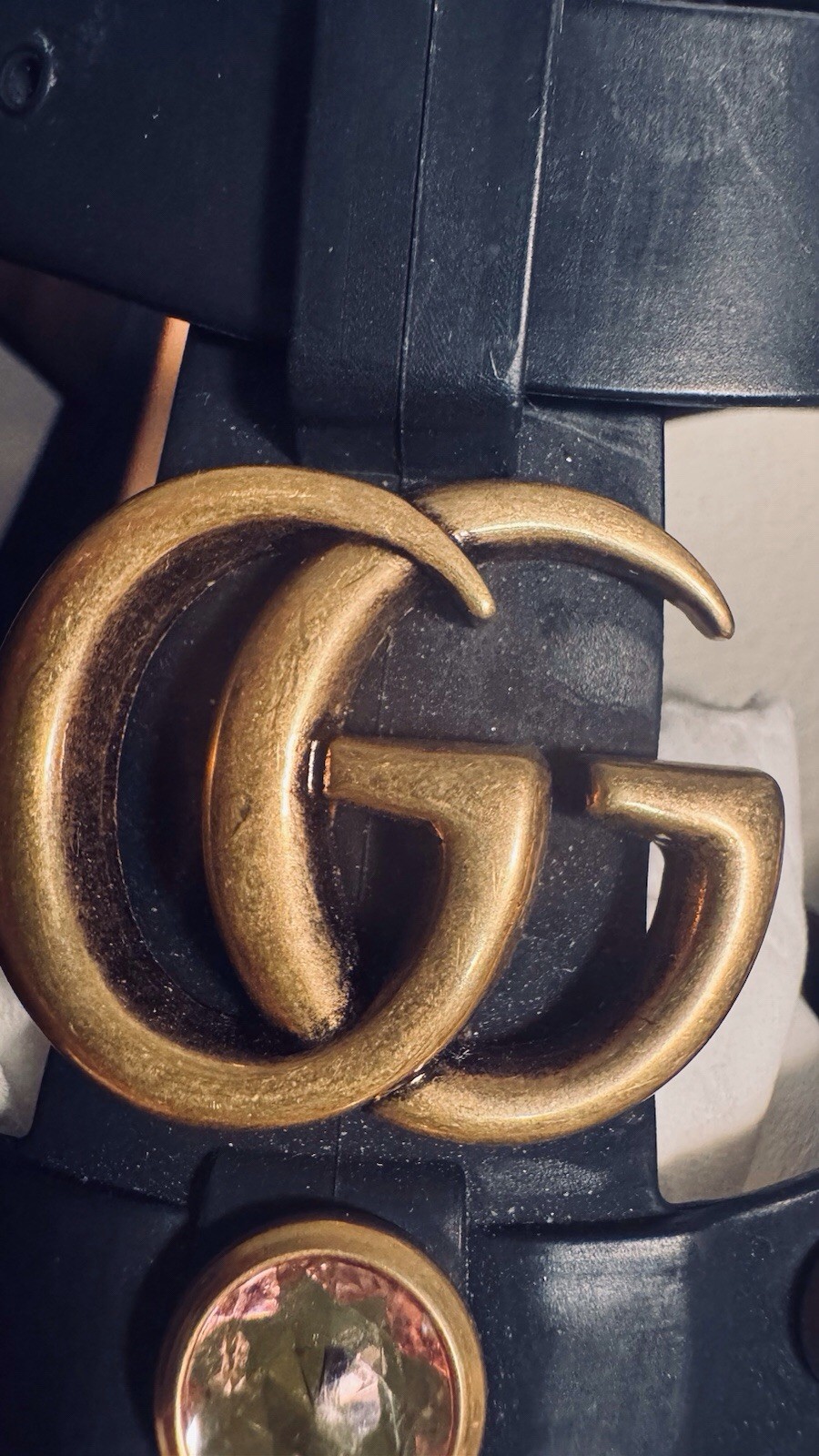 Gucci Marmont Crystals Bezel Cage Fisherman GG Feline Head Rubber Sandals 39 Bag