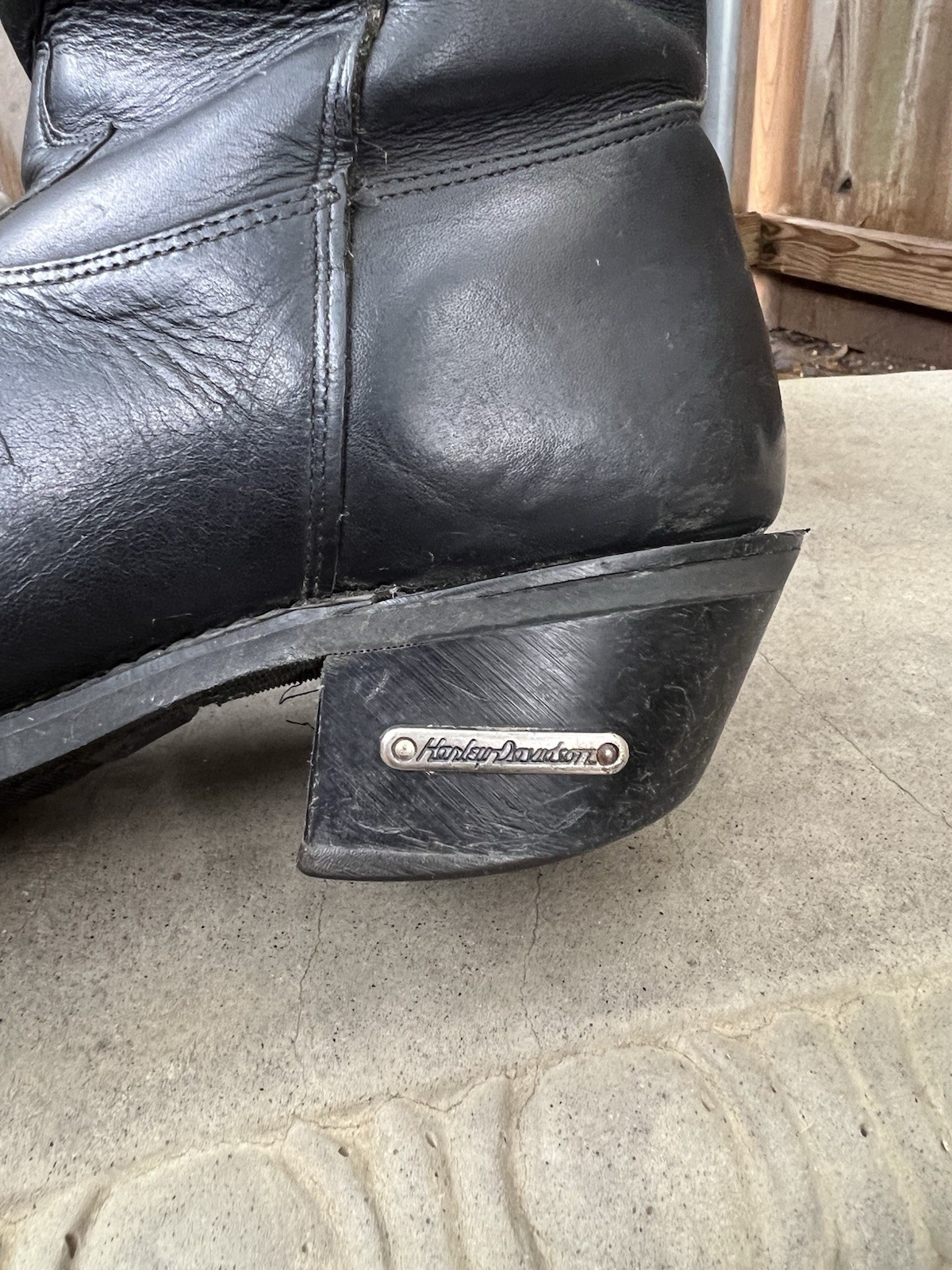 Womens 8.5 M HARLEY DAVIDSON Western Cowgirl Leather Motorcycle Boots 19763 USA
