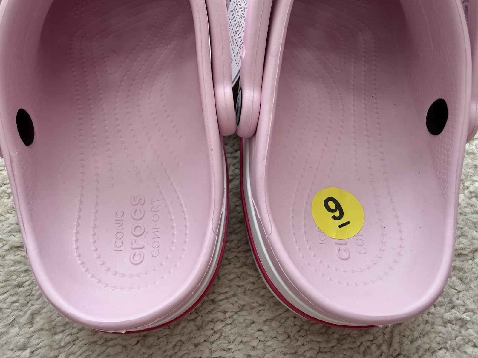 New CROCS Women’s BAYABAND CLOG 205089-6TG PINK SANDALS US W9/M7