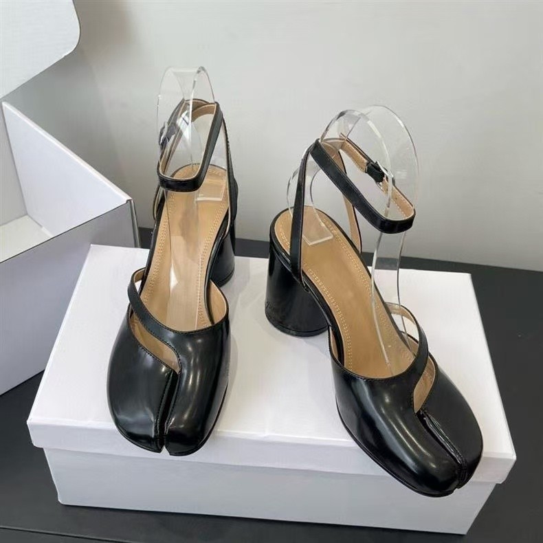 Women’s Margiela New tabi Open toed Irregular Strap High Heels 8.5cm