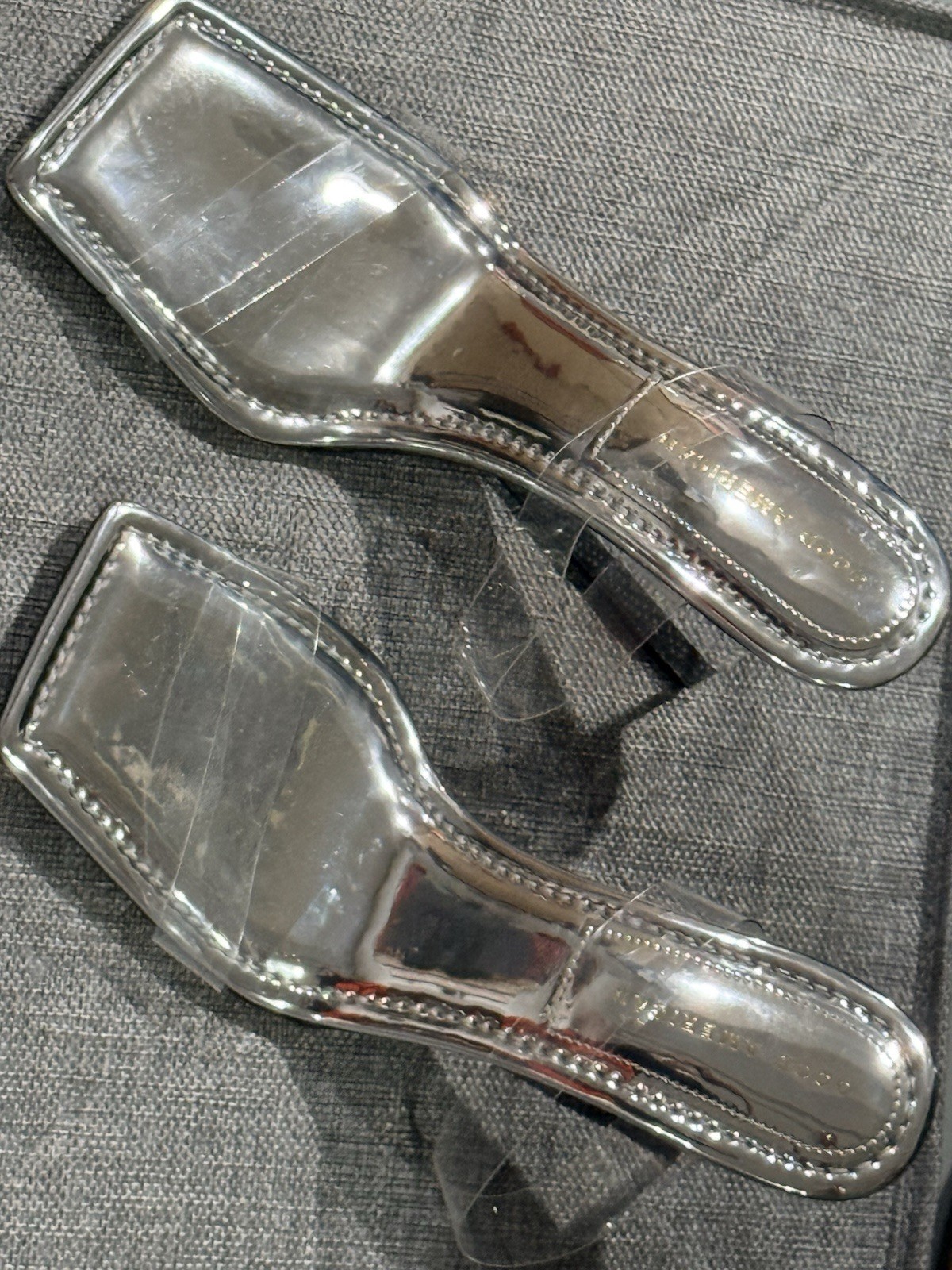 Glass Slipper Look GOOD AMERICAN RELLA WEDGE Womens Size 8.5