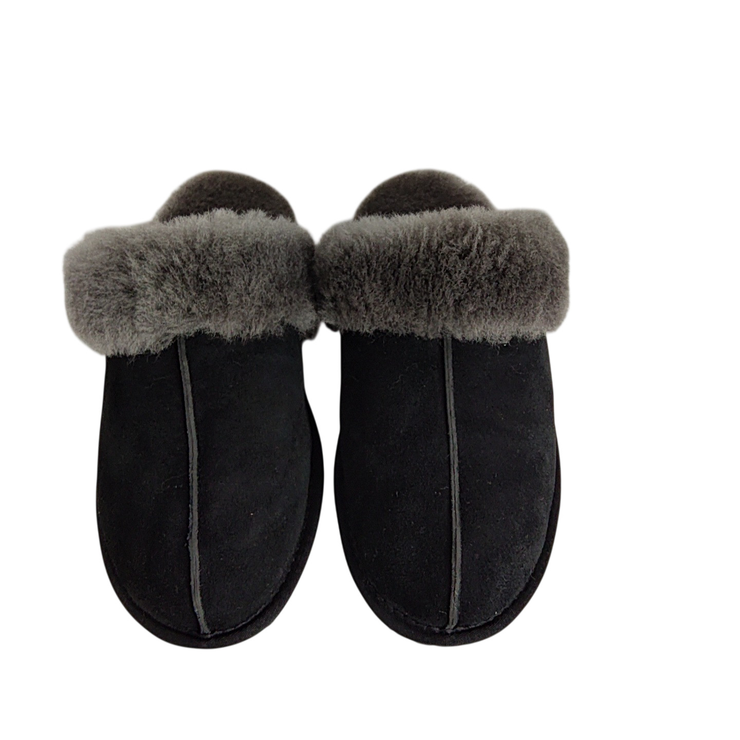 Quince Women Australian Shearling Scuff Slipper Black Shoes 9