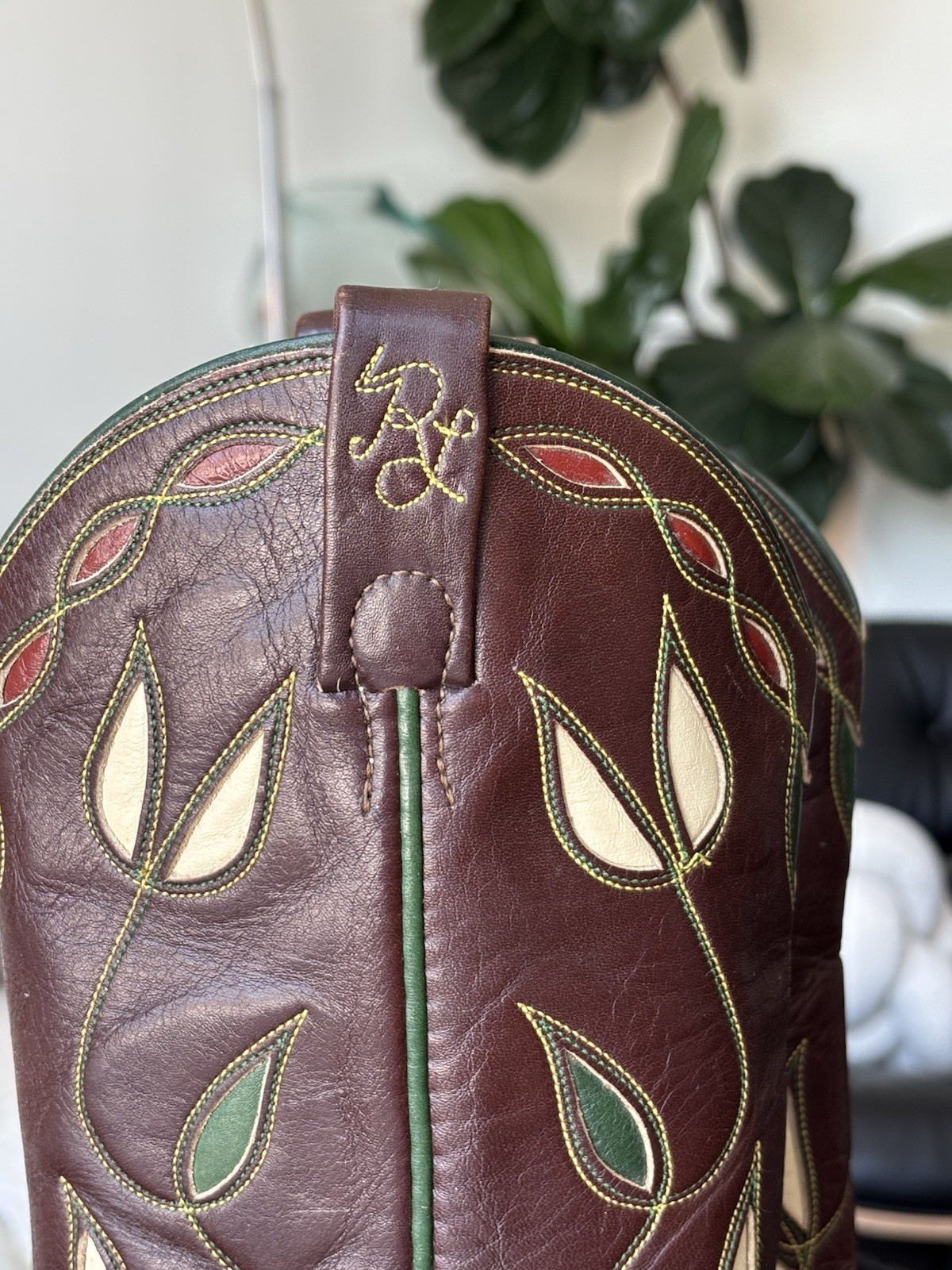 RALPH LAUREN Vintage Polo Western Cowboy Boots Gorgeous Collectibles Size 7.5