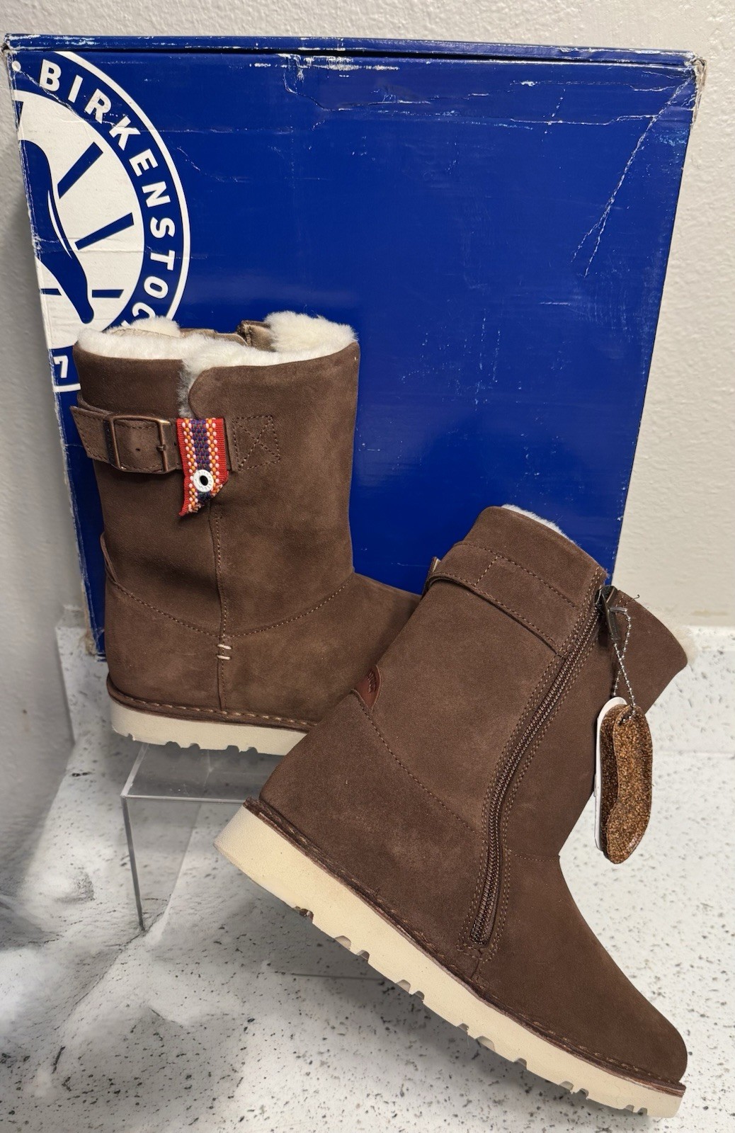 Birkenstock Westford Suede Shearling Espresso Brown Boots Women’s US 5-5.5 EU 36
