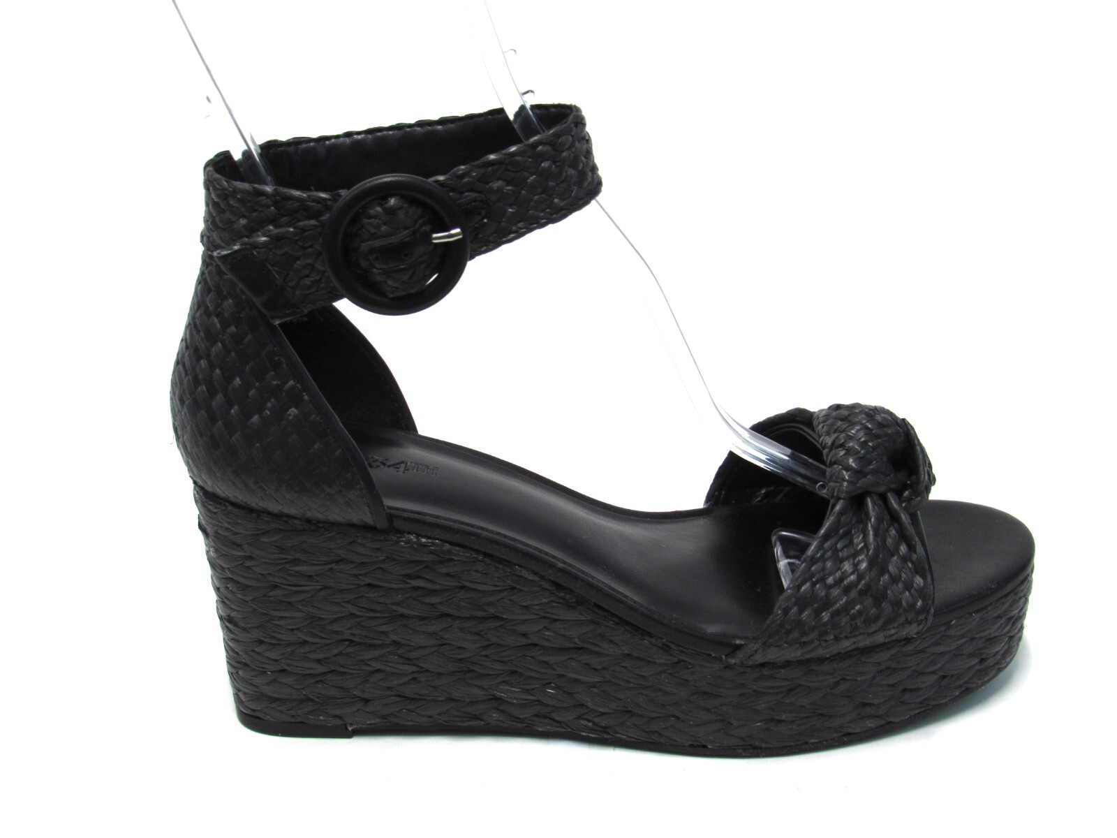 On 34th Nihari Ankle-Strap Platform Wedge (Women’s) – Black – Sz 8 M