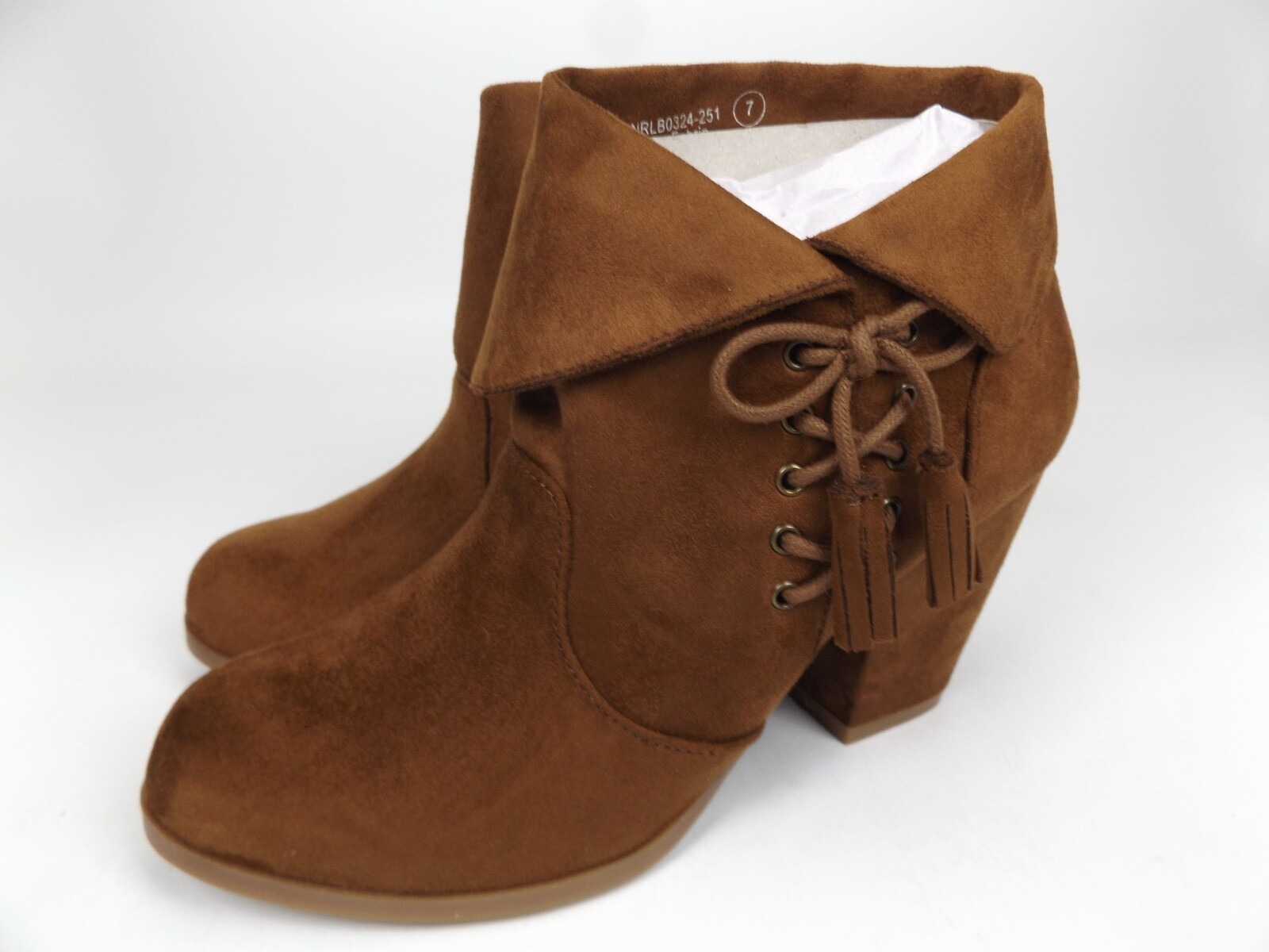 Not Rated Women’s SOSET Ankle Fashion Bootie, Size 7.0 M, US, Tan, NEW, 21356