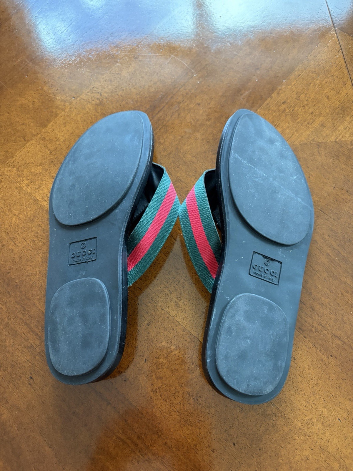 Gucci Sandals, Unisex, Made in Italy, Man’s Size 9,5, Women Size 11,5