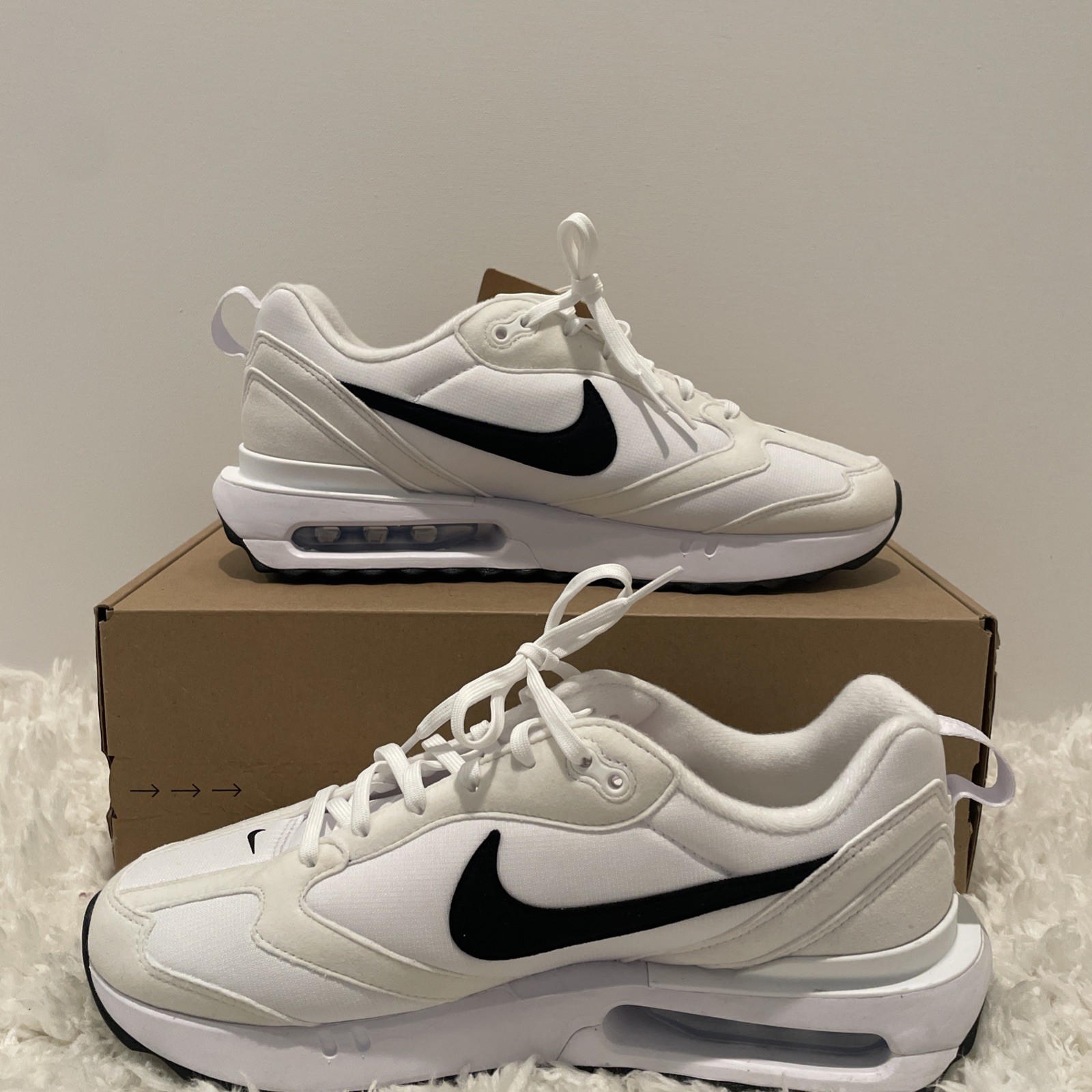 Nike Air Max Dawn DH5131-101 White Total Orange, US M9/W10