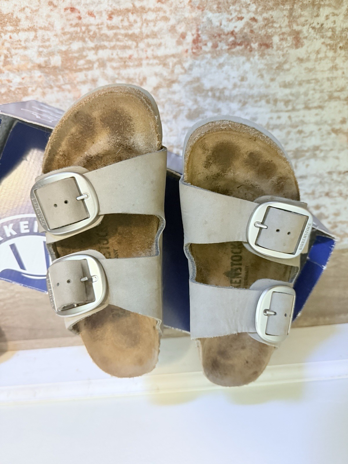 Birkenstock Arizona Big Buckle Gray Slide Sandals Narrow EU 37 US 6 MPN 1022154