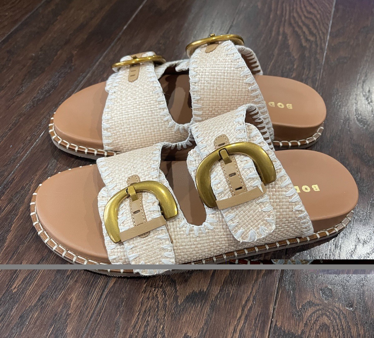 Boden Women Alberta Footbed Natural Sandal Size 40