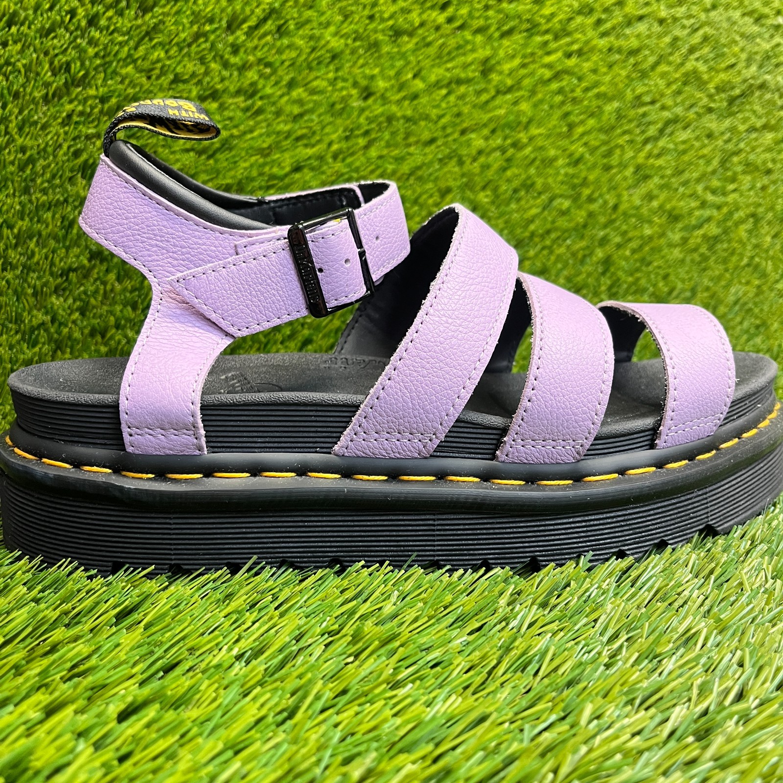 Dr. Martens Blaire Womens Size 10 Purple Black Beach Outdoor Strappy Sandals