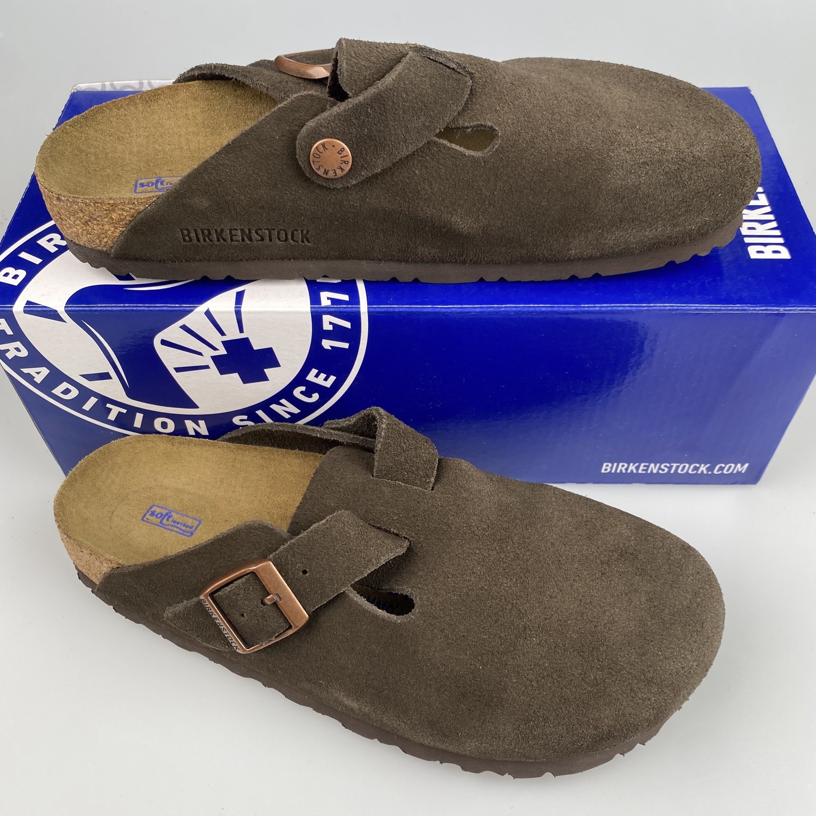 Birkenstock Boston Soft Footbed Suede Leather Clog – Mocha