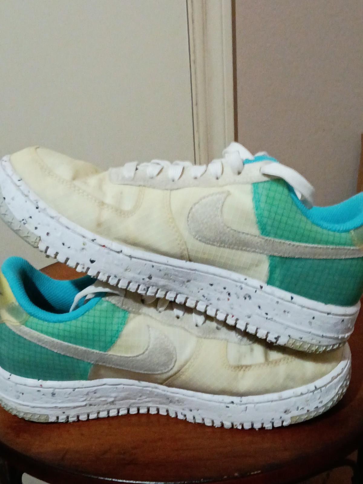 Nike Women’s Air Force 1 Crater M2Z2 White Dynamic Turquoise DO7692 101 Size 8