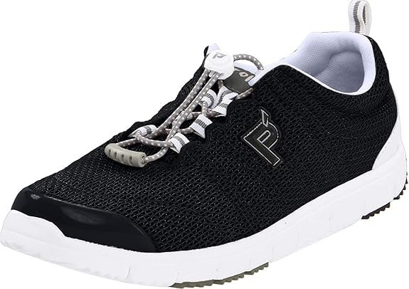 Propet Travel Walker Ii Walking Womens Black Sneakers Athletic Shoes W3239-BM,