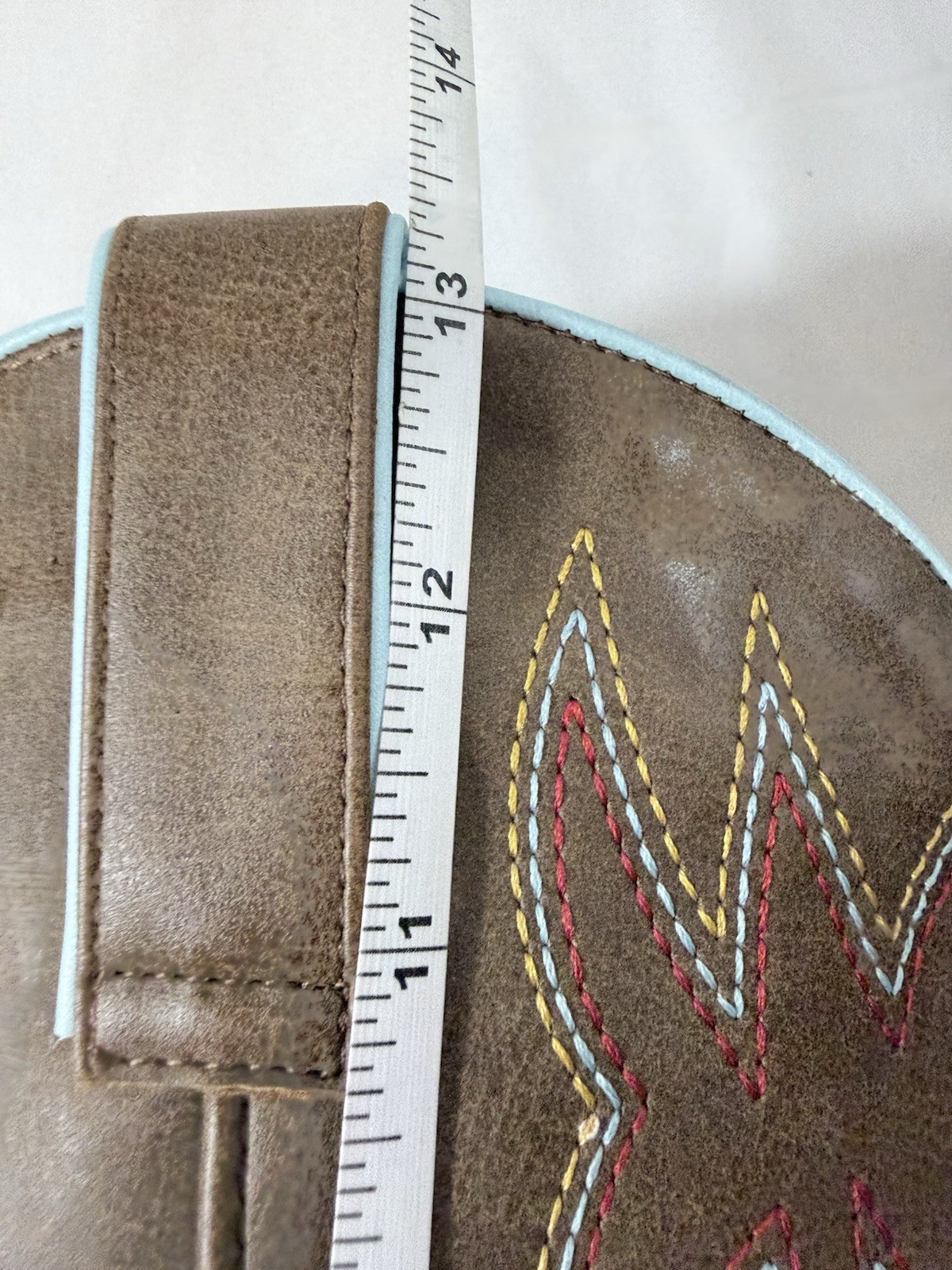 SheSole Women’s 9 Brown Western Cowgirl Boots Square Toe Embroidered