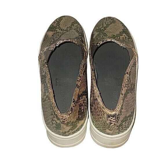 MARC AUREL Slip On Slides Irredescent Snakeskin Animal Print shoes Sz 39 8.5