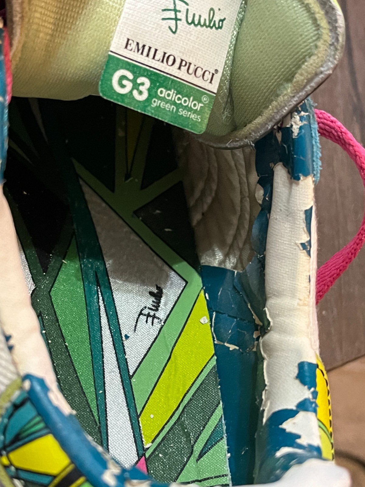 Adidas x Emilio Pucci Superstar Adicolor G3 Green Series Sneakers Shoes W 7.5
