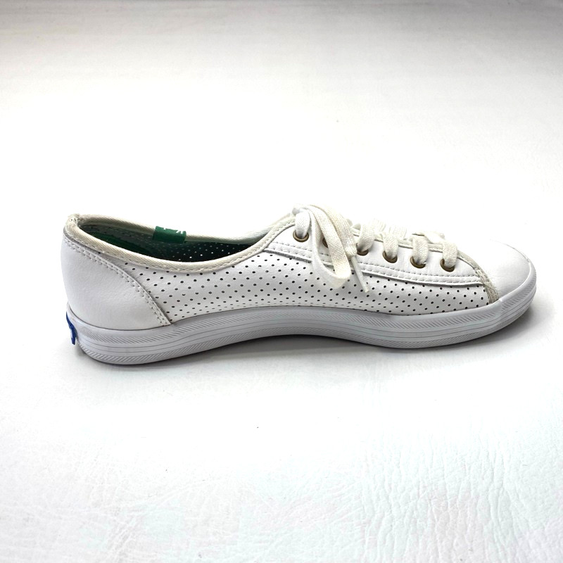 Keds Kickstart Women Size 7.5 Shoes WH56115 White Leather Casual Sneakers 1678