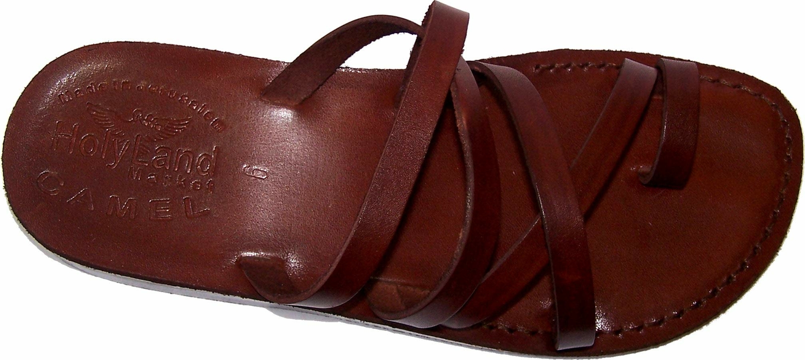 Holy Land Market Unisex Leather Biblical Flip Flops (Jesus – Yashua) Bethlehem