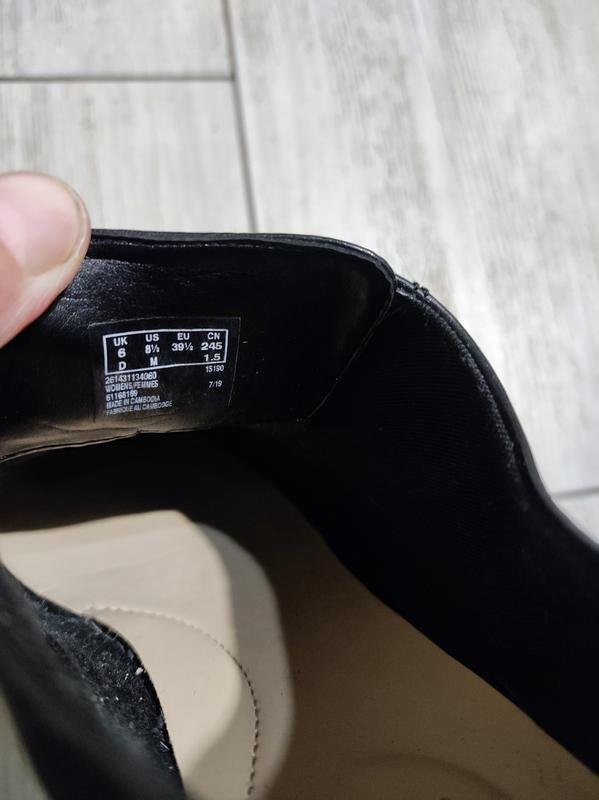 womens clarks loafers black leather 39 #7BOH
