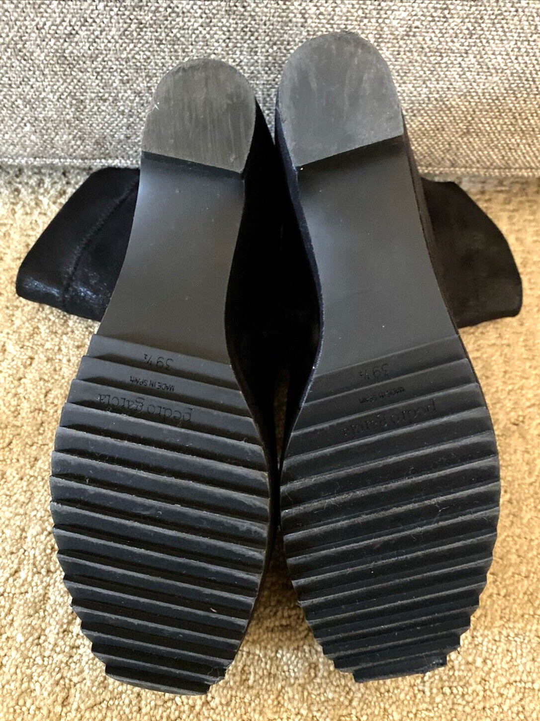 PEDRO GARCIA Urbana Stretch Sock Leather Platform Wedge Bootie 9.5 Ankle Boot