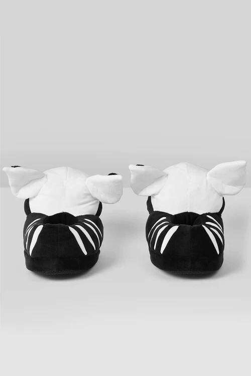 Killstar Vampir: Batbone Slippers Plush Gothic Skeleton Gothic Spooky KSRA007288