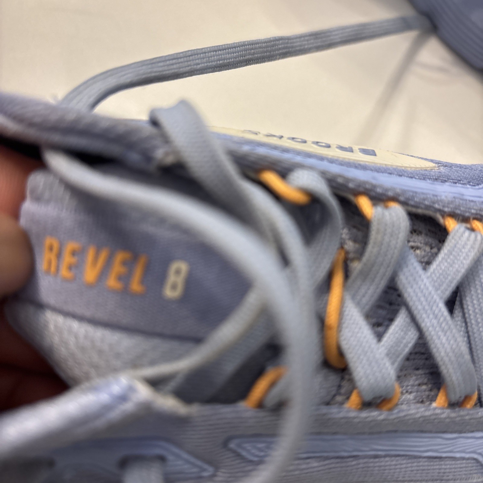 Brooks Revel 8 Women’s Road Running Shoes Blue Heron/orange Size 9.5