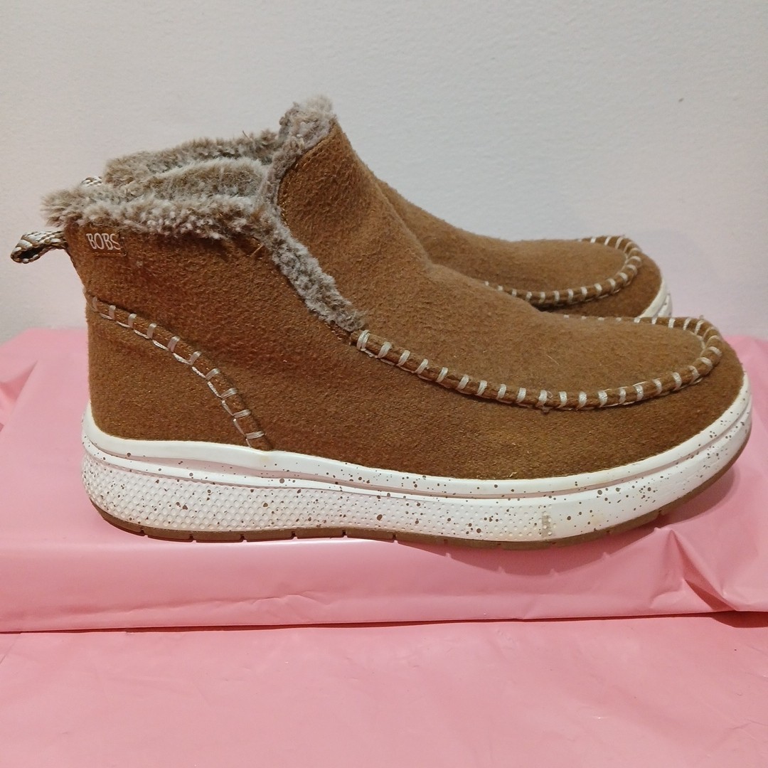 Women’s Size 10 Bobs Memory Foam Booties Faux Fur Lined Comfort Memory Foam