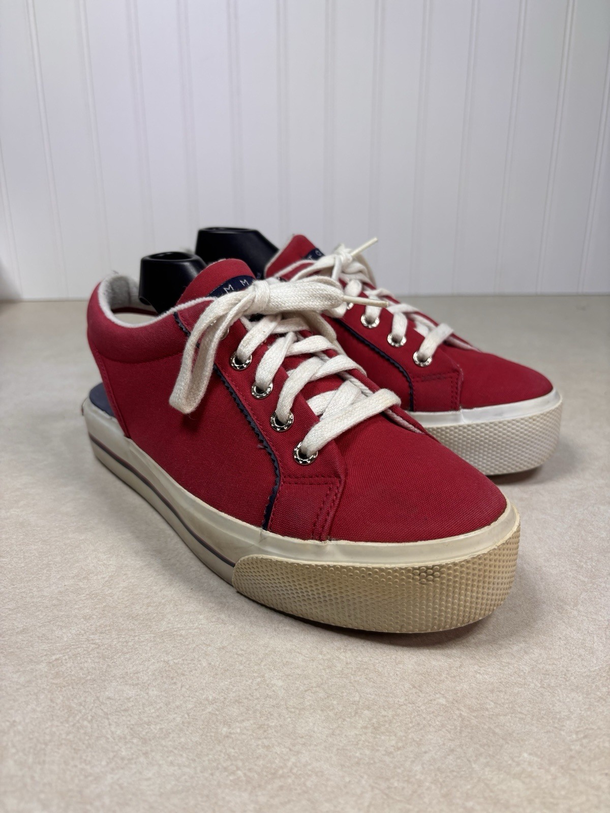 Tommy Hilfiger Platform Canvas Slingback Sneakers Classic Y2K Shoes Women’s 8.5