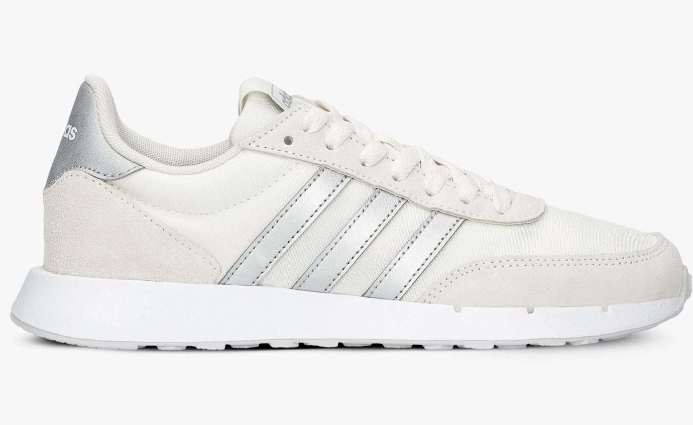 WOMENS ADIDAS RUN 60s 2.0 SAMOA BEIGE SILVER RUNNING ATHLETIC CASUAL SHOES