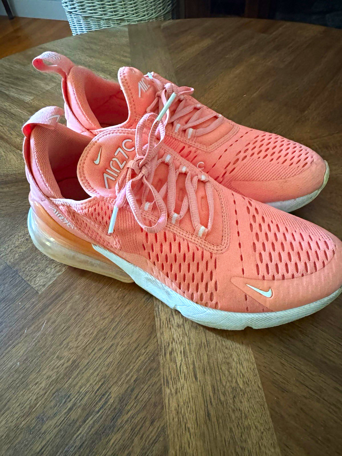Nike Air Max 270 Crimson Bliss ORG Women’s Low Top Lace-Up Sneakers DJ2746-600