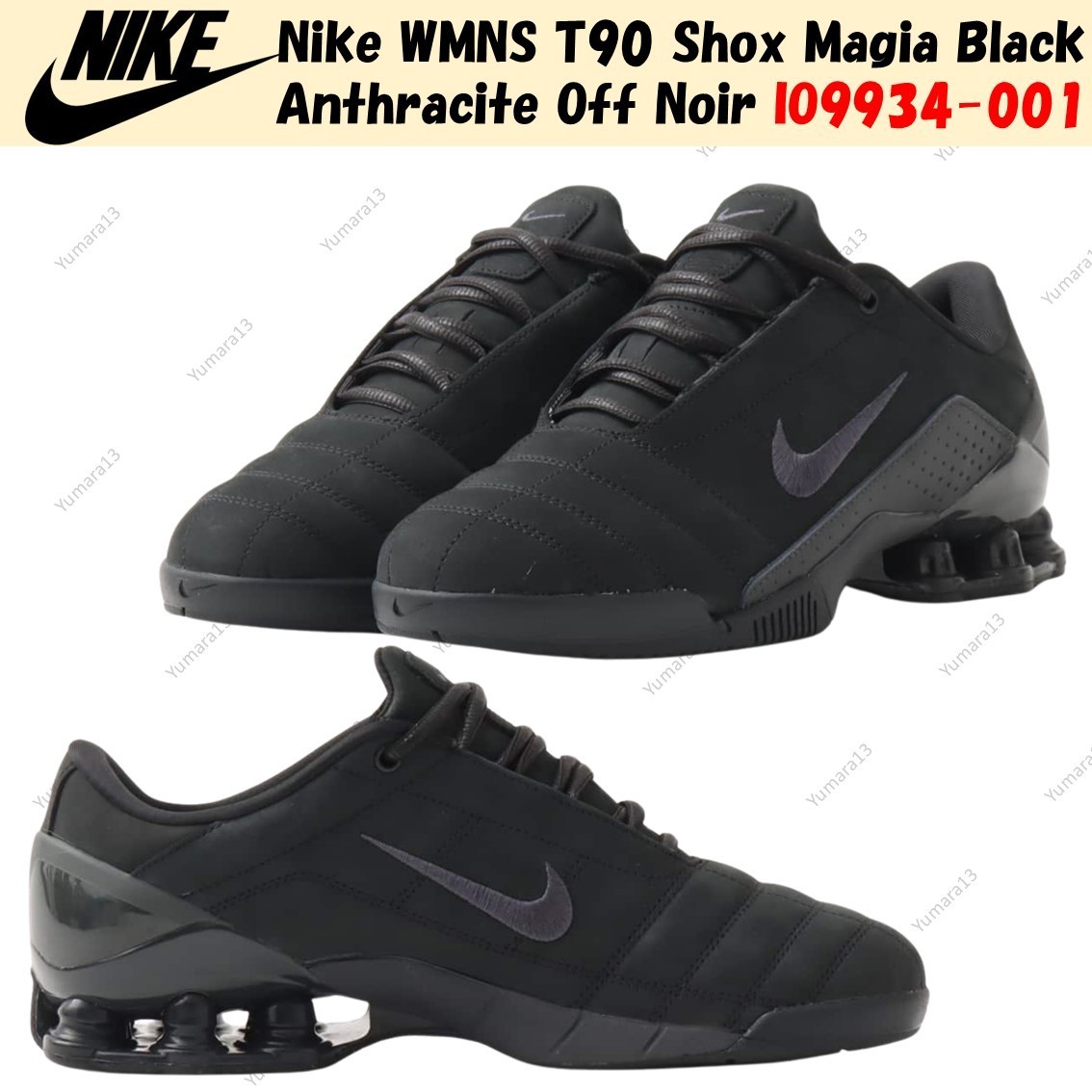 Nike WMNS T90 Shox Magia Black Anthracite Off Noir IO9934-001 Women’s Size