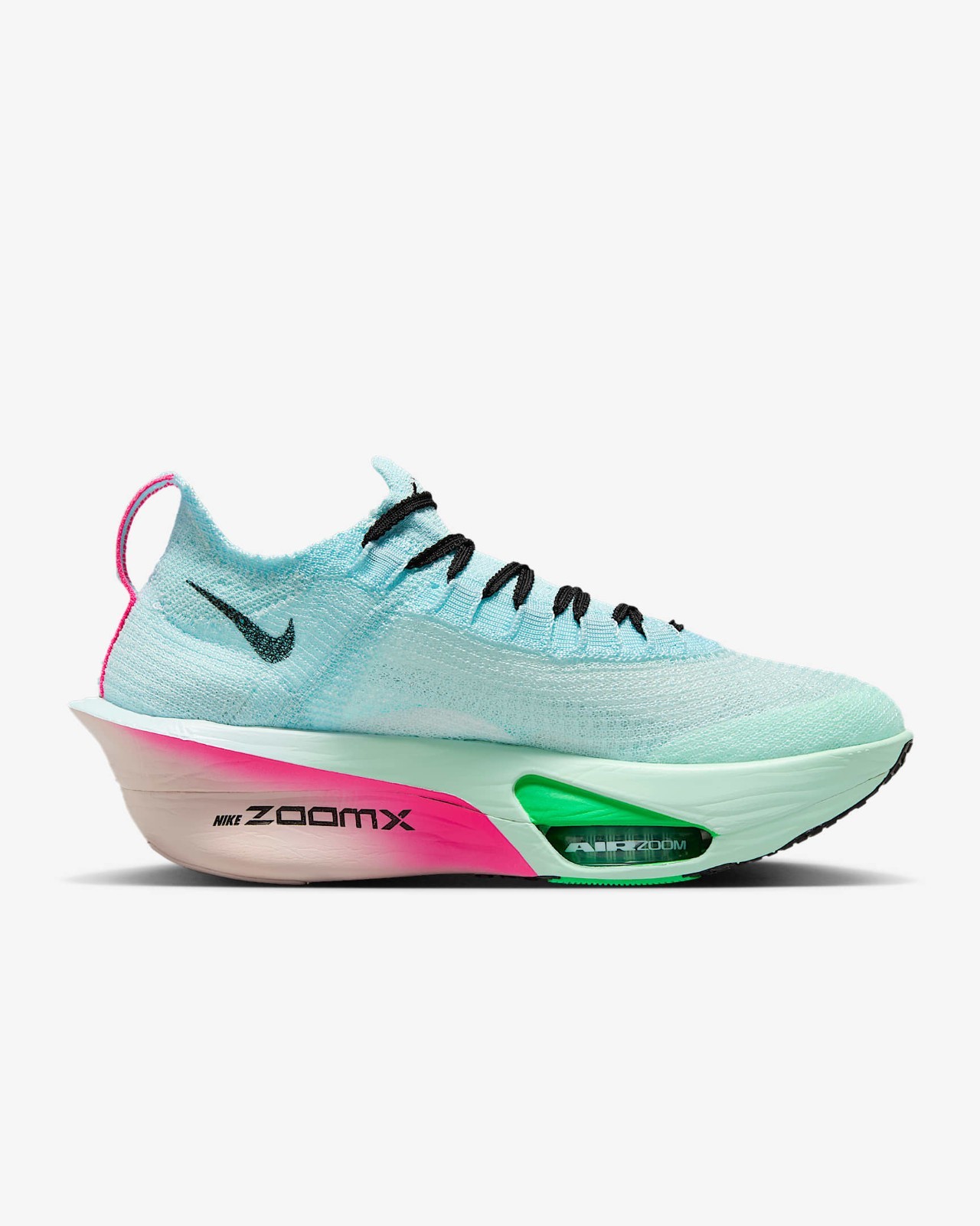 NIKE Women’s Alphafly 3 FD8315-400 Glacier Blue Mint Foam Green Shock Black