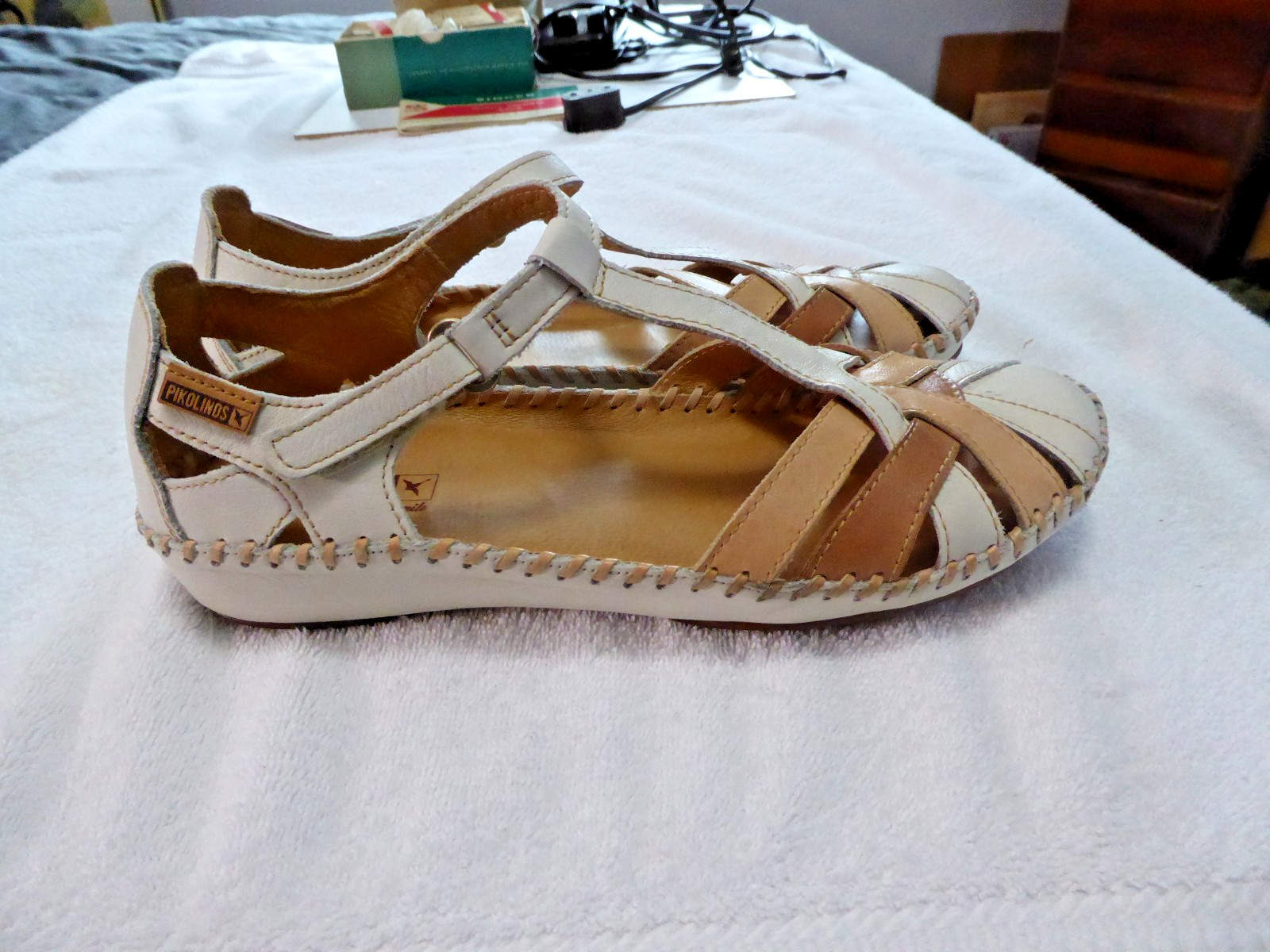 Pikolinos Women’s P. Vallarta Leather Wedge Sandals Size EU 40 US 9-9.5