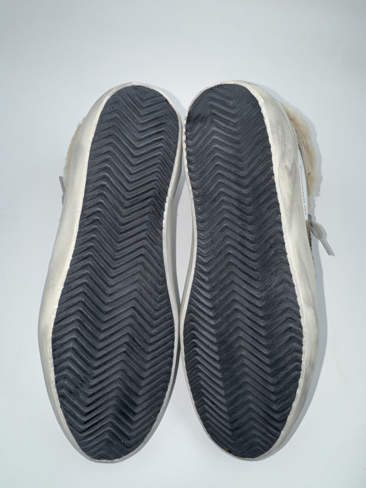 Golden Goose Mid Star Double Quarter Shearling Leather Sneakers EU38 US8 $750