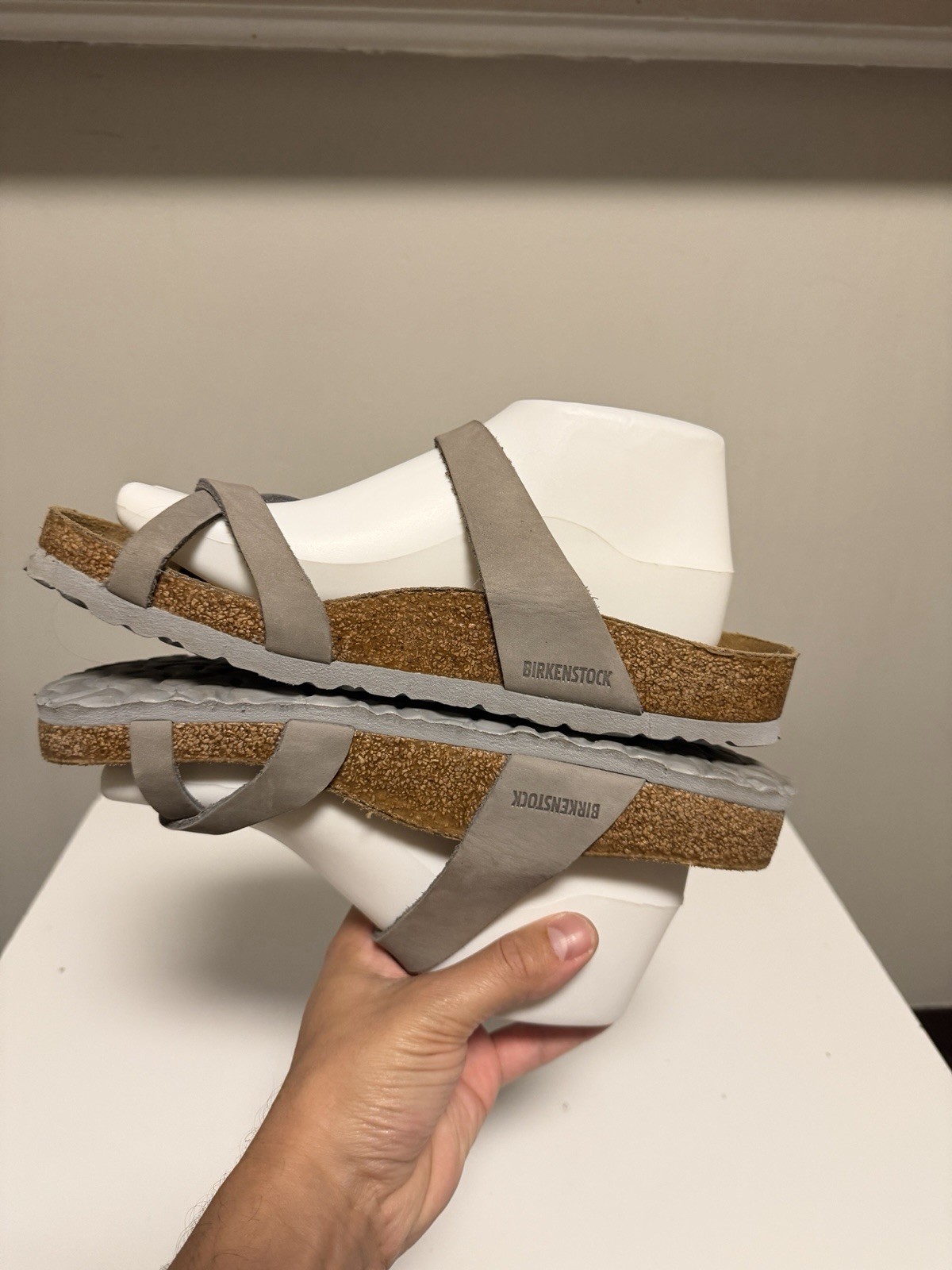 Birkenstock Mayari Nubuck Leather Dove Gray Women’s EU 40 US 9-9.5 Regular/Wide