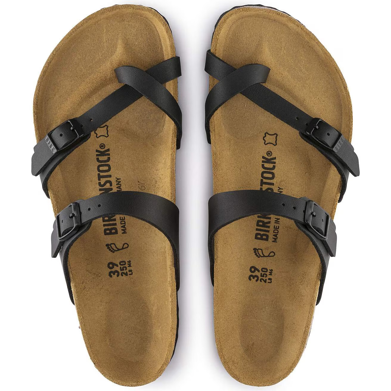 Birkenstock Mayari Black Birkibuc Sandals Unisex Men’s Women’s Wide Select Size