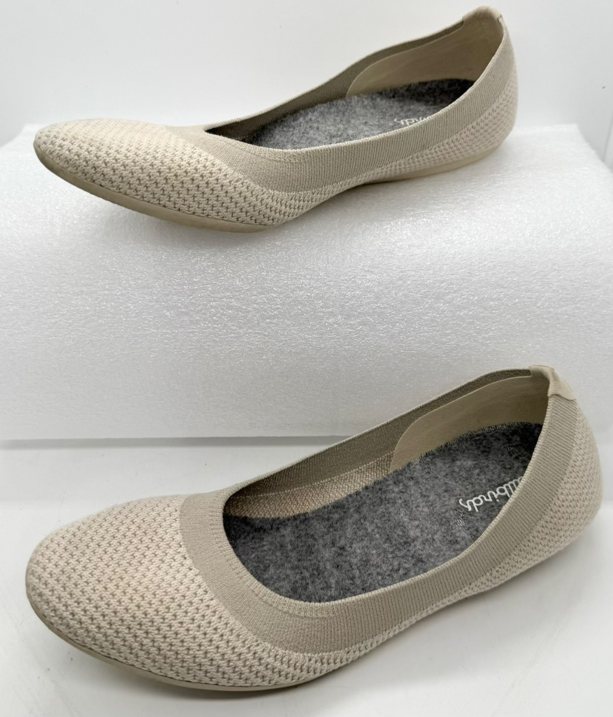 Allbirds Tree Breezers Ballet Flats Size US 7 Beige/Cream Eco-Friendly