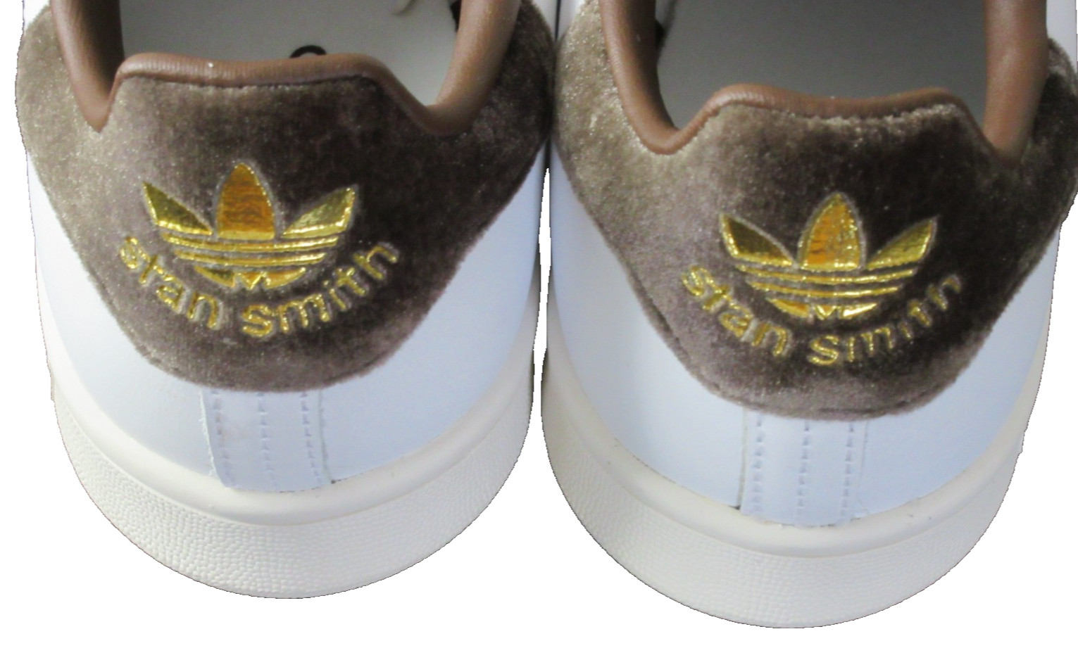 Adidas Women’s Stan Smith Leather Court Sneakers White Gold Brown Size 9 NIB