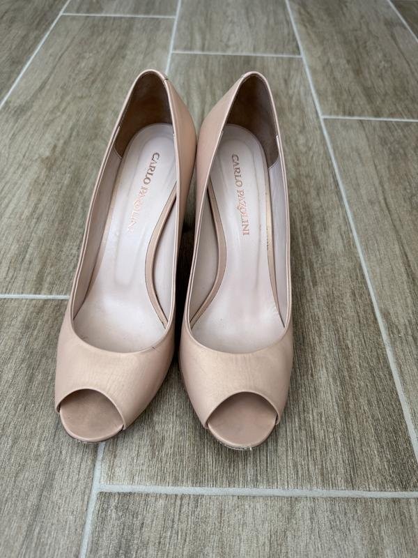 Women Carlo Pazolini heels peach leather 38